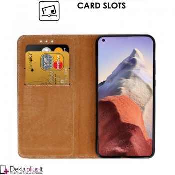 Telone grynos odos dėklas - juodas (telefonui Xiaomi Mi 11 Ultra) Telone grynos odos dėklas - juodas (telefonui Xiaomi Mi 11 Ultra)